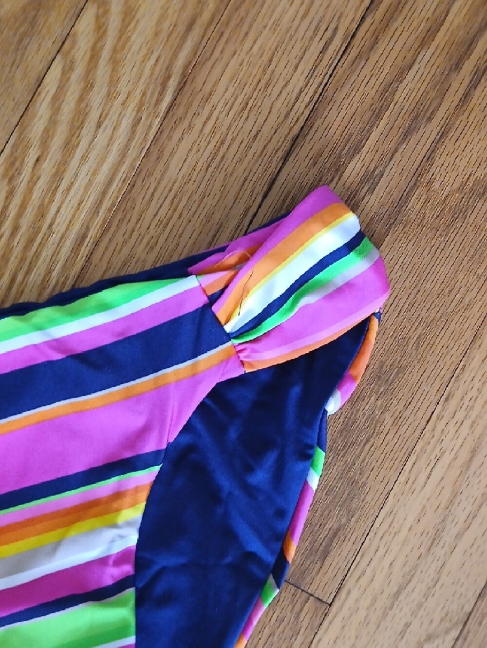 NWT Trina Turk Women's Striped Hipster Bikini Swim Bottom Pink Multi ■ Size 8 - Picture 3 of 8